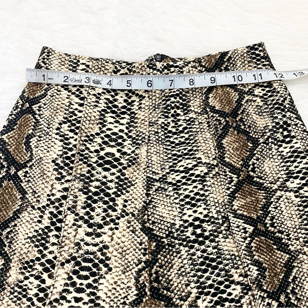 Snake Print High Waisted Trouser Pants - Picture 4 of 6